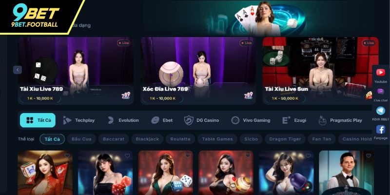Chi tiết các game bài casino hấp dẫn