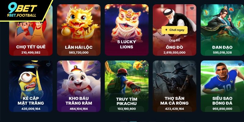 Slot phong cách phổ biến thu hút tại 9BET 